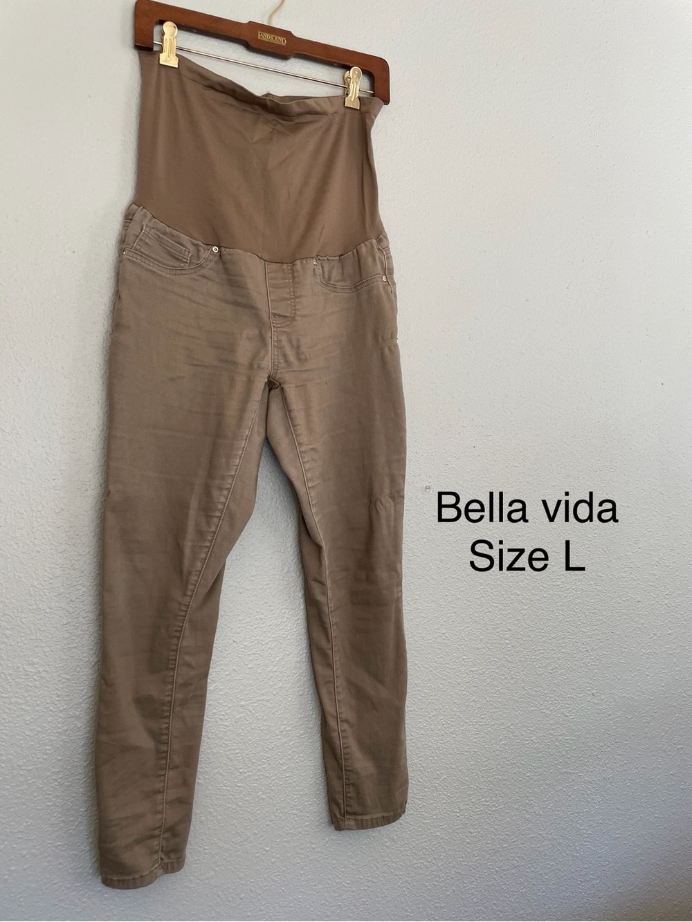 Bella Vita Brown Maternity Panel Jeans for Kids